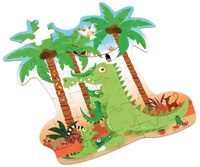 Puzzle Contour SCRATCH - Crocodile-3