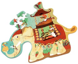 SCRATCH Contour Puzzel - Olifant