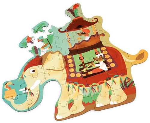 SCRATCH Contour Puzzel - Olifant-3