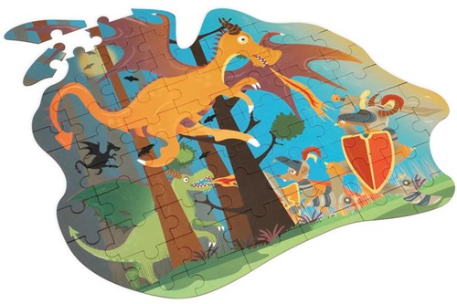 SCRATCH Contour Puzzel - Draak