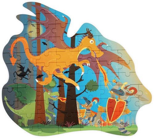 SCRATCH Contour Puzzel - Draak-2