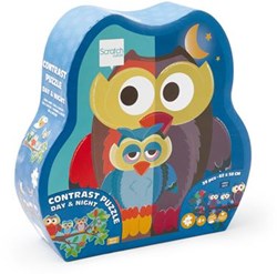 Puzzle SCRATCH 2 faces - Hibou jour-nuit