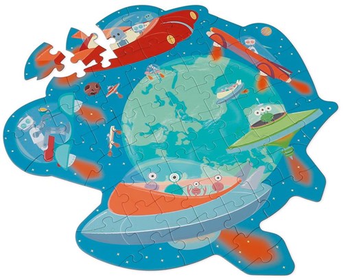 SCRATCH Contour Puzzle - Space Adventure