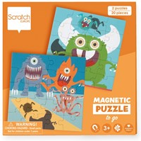 Livre de puzzles magnétiques SCRATCH To Go - Monstre