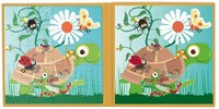 Scratch livre de puzzle magnétique jouet jardin animaux 20 pièces