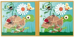 Scratch magnetisch puzzelboek speelgoed tuin dieren 20 stukjes