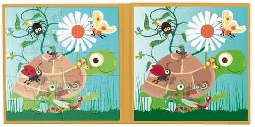 Scratch livre de puzzle magnétique jouet jardin animaux 20 pièces-2