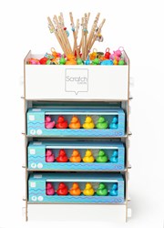 Scratch canards de fête jouet - pack de démarrage small multicolore