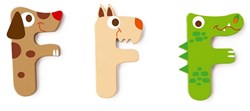 Lettre en bois SCRATCH - F