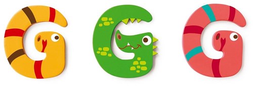 Lettre en bois SCRATCH - G