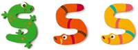 Lettre en bois SCRATCH - S