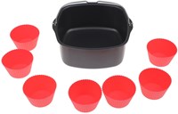 Philips Airfryer set d’accessoires de cuisson L avec moules à muffins et livret de recettes