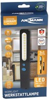 Ansmann lampe de travail rechargeable LED professionnelle noire 385 lumens