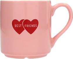 Depesche mok porselein Best Friends 300ml met goudfolie en print