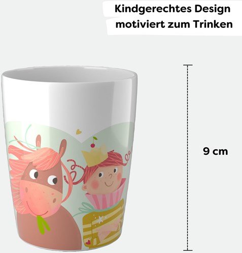 Haba gobelet princesse et cheval - tasse enfant mélamine sans BPA-2
