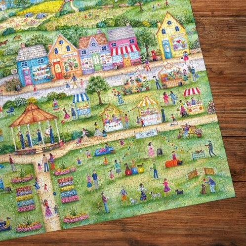 Gibsons puzzel zomerfeest 1000 stukjes kleurrijk karton-3