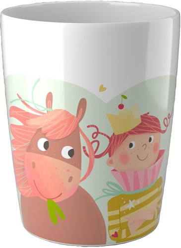 Haba gobelet princesse et cheval - tasse enfant mélamine sans BPA
