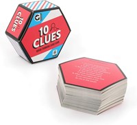Professor Puzzle jeu de cartes Hexagon 10 Clues - jeu familial - jeu de réflexion