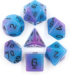 Foam Brain Games dobbelstenen Glow in the Dark Supernova RPG set multicolor