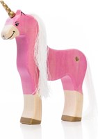 Lilu Unicorn speelgoed eenhoorn roze FSC-hout handbeschilderd magisch