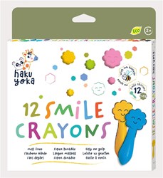 Haku Yoka wasco's set - 12 vrolijke kleuren voor kinderen