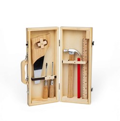 BigJigs houten gereedschapskist speelgoed DIY set 6-delig FSC
