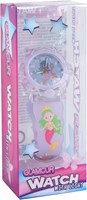 Van Manen montre enfant fleurs rose foncé - montre analogique avec lumière-3