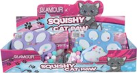 Van Manen squishy speelgoed kattenpoot glitter antistress 12,5cm-3