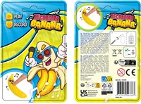 Van Manen speelgoed banaan met opnamefunctie 10cm geel-3