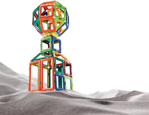 GeoSmart magnetisch bouwspeelgoed GeoSpace Station 70-delig ruimtestation-2