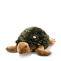 Steiff peluche tortue Slo - doudou, vert, 70 cm - animal en peluche doux
