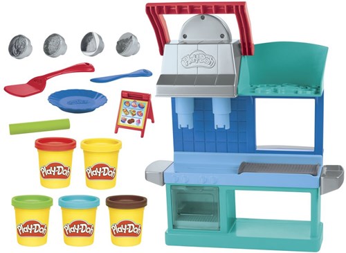 Play-Doh speelgoed restaurant keuken speelset Busy Chefs met klei-2
