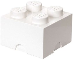 LEGO opbergbox Brick 4 wit - stapelbare speelgoedbox 6 liter
