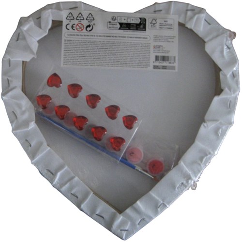 Creative Craft Group schilderen op nummer hart canvas set voor kinderen-3
