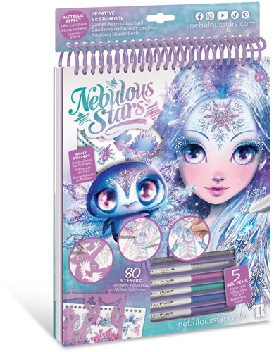 Nebulous Stars carnet de croquis papier blanc Iceane créatif métallique-2