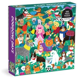 Mudpuppy puzzel - honden dieren 500 stukjes familie puzzel