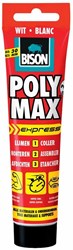 Bison colle de montage Poly Max Express blanc 165g - colle forte pour intérieur et extérieur