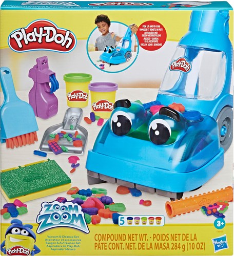 Hasbro Play-Doh schoonmaak speelgoed Zoom Zoom stofzuiger set