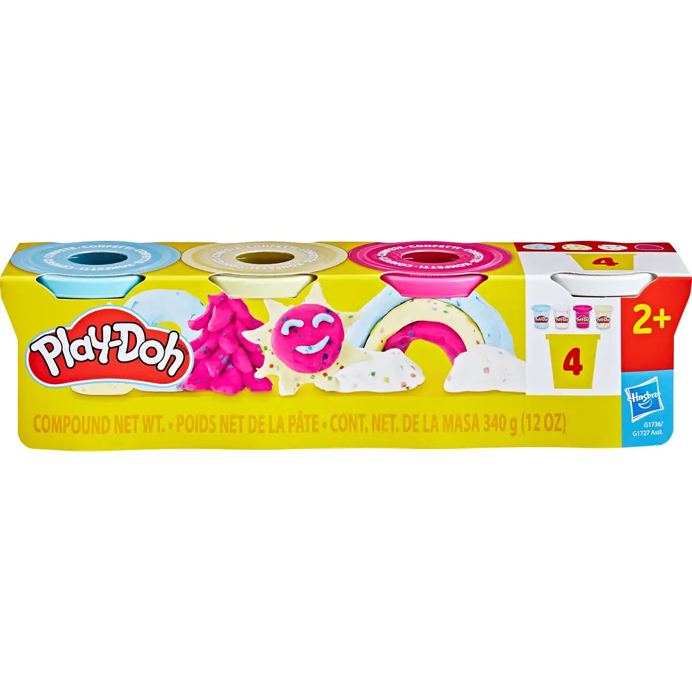 Hasbro boetseerklei Play-Doh 4-pack Confetti knutselen kinderen