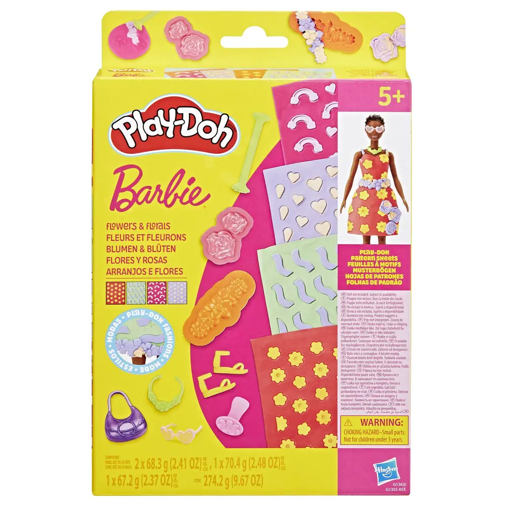 Hasbro Play Doh Barbie pack motifs designer jouet créatif