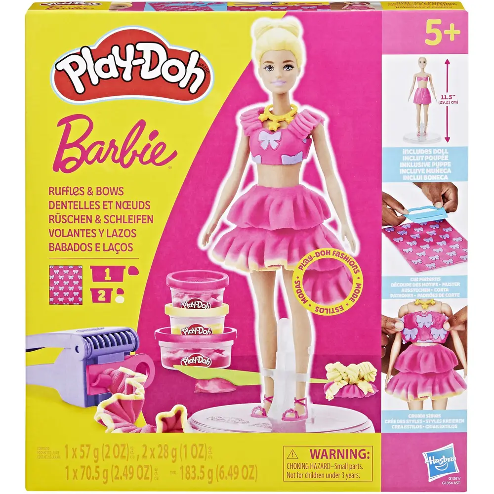 Hasbro Barbie pâte à modeler coffret - Poupée Play-Doh avec accessoires
