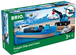 BRIO Containerschip met kraanwagen - 33534