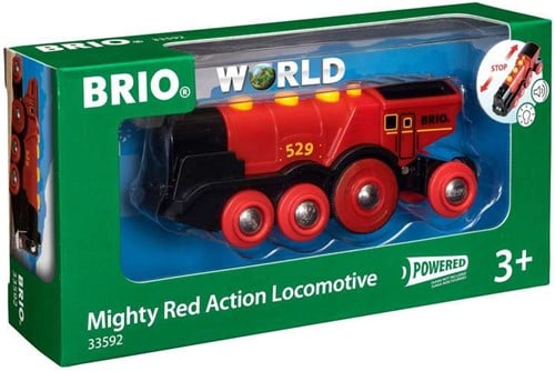 BRIO Locomotive rouge puissante à piles - 33592