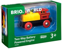 Brio speelgoed locomotief op batterijen - rode trein met licht