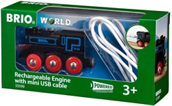 BRIO Locomotive rechargeable avec mini câble - 33599