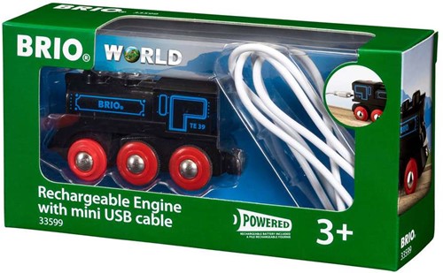 BRIO Locomotive rechargeable avec mini câble - 33599