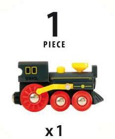 Brio stoomlocomotief houten treinbaan speelgoed - 33617-3