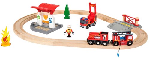 Brio treinset brandweer - Speelgoed treinset met brandweer thema-3