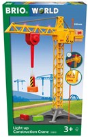 Brio bouwkraan met licht - speelgoed kraan voor treinset - 33835