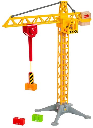 Brio bouwkraan met licht - speelgoed kraan voor treinset - 33835-3